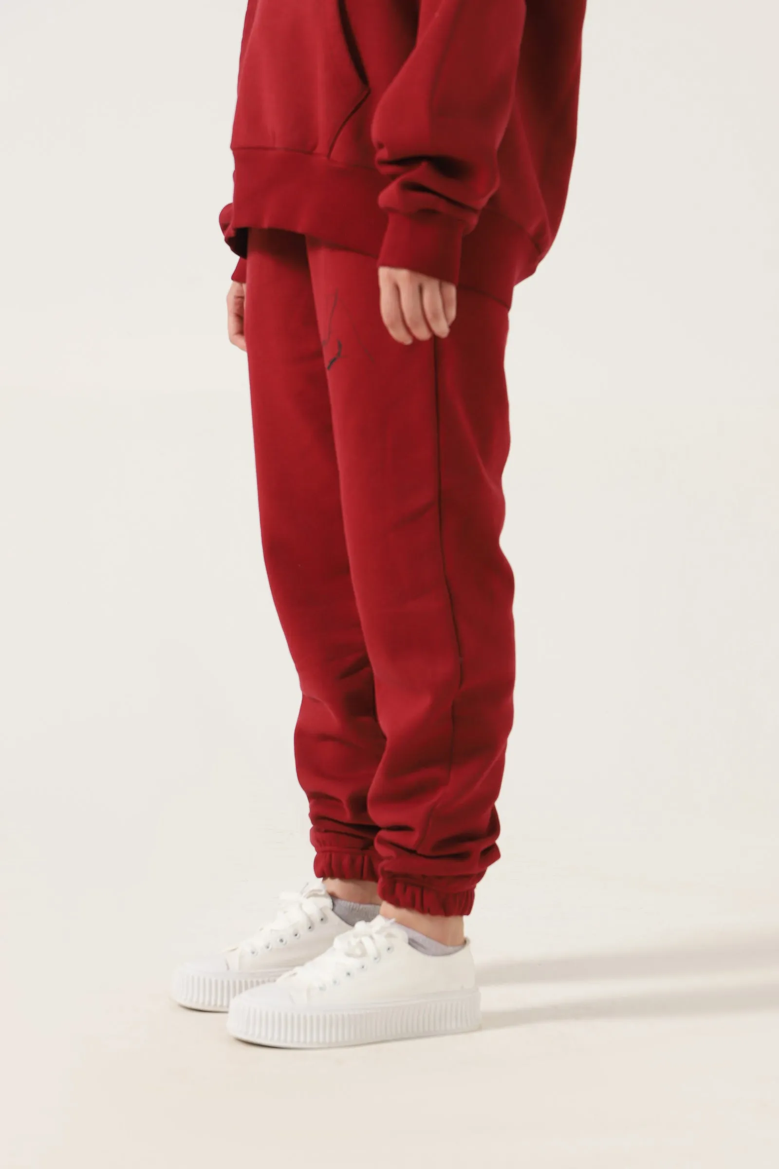 MAROON LOGO TROUSERS