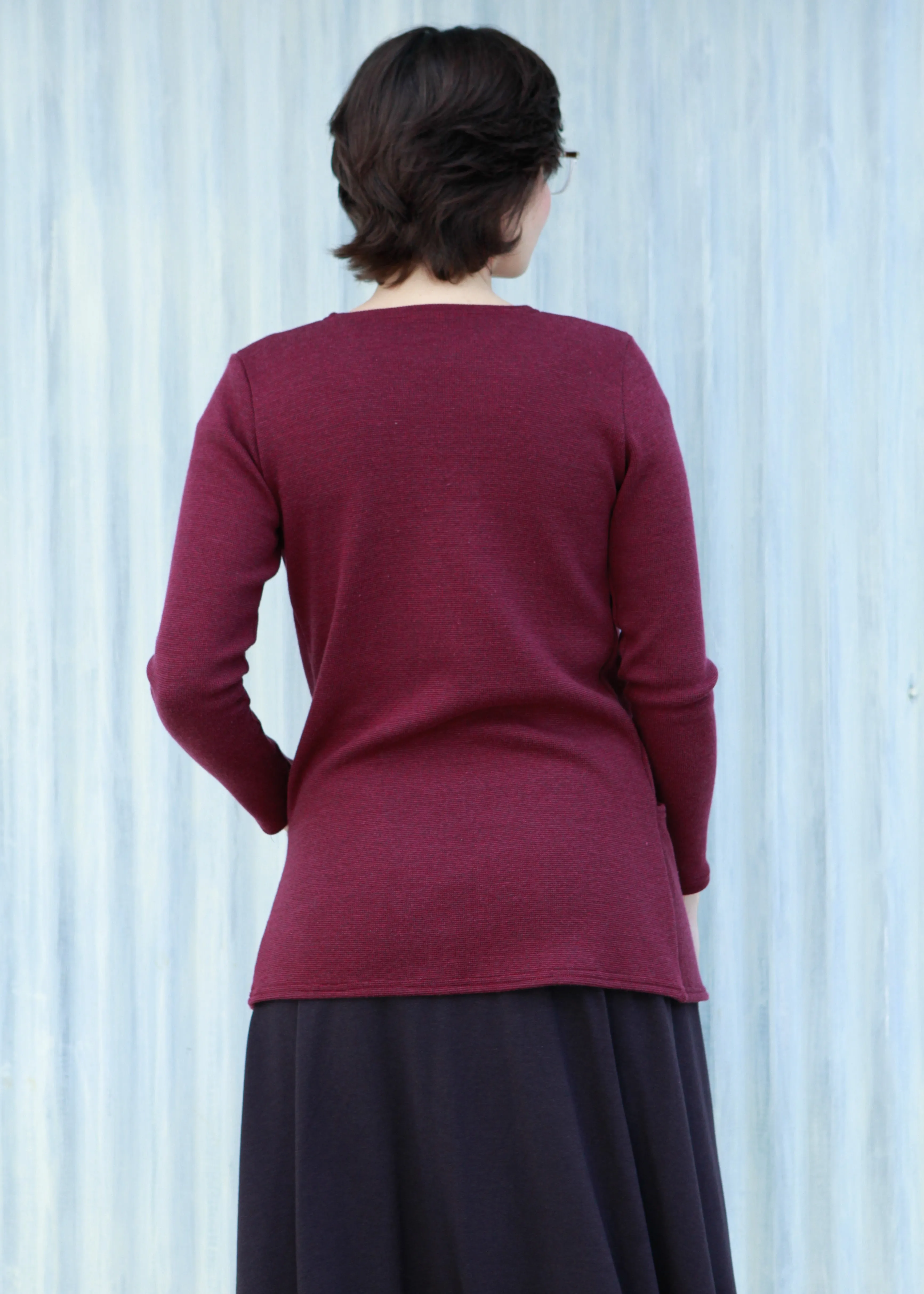 Maroon Quinn Cardigan