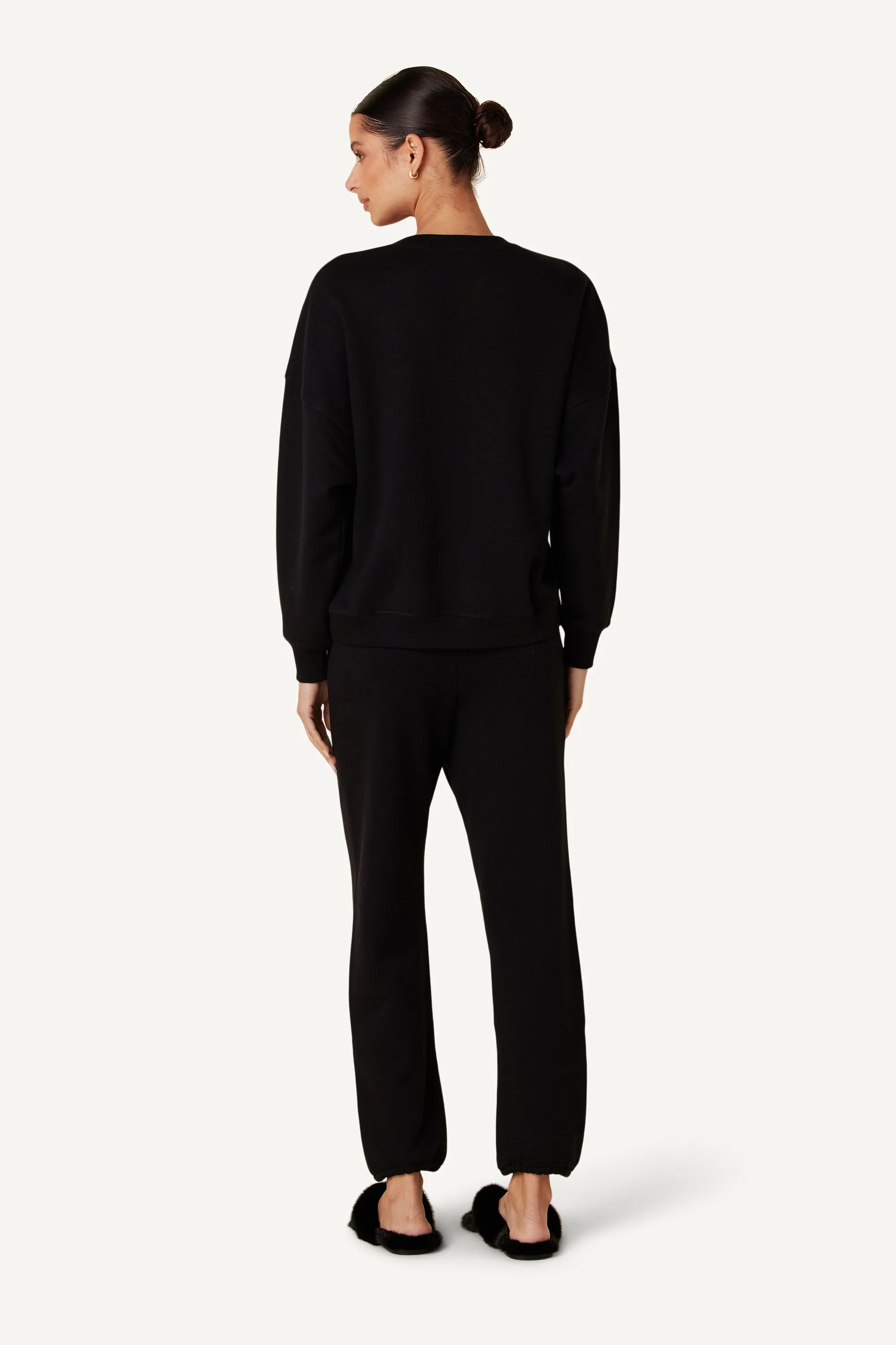 MASON LOW RISE RELAXED SWEATPANT W/ POCKETS | BLACK