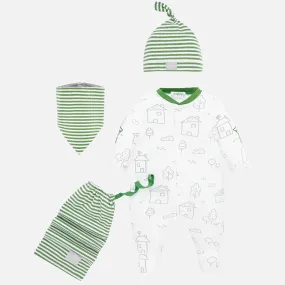 Mayoral Onesie 4pc Pajama Set