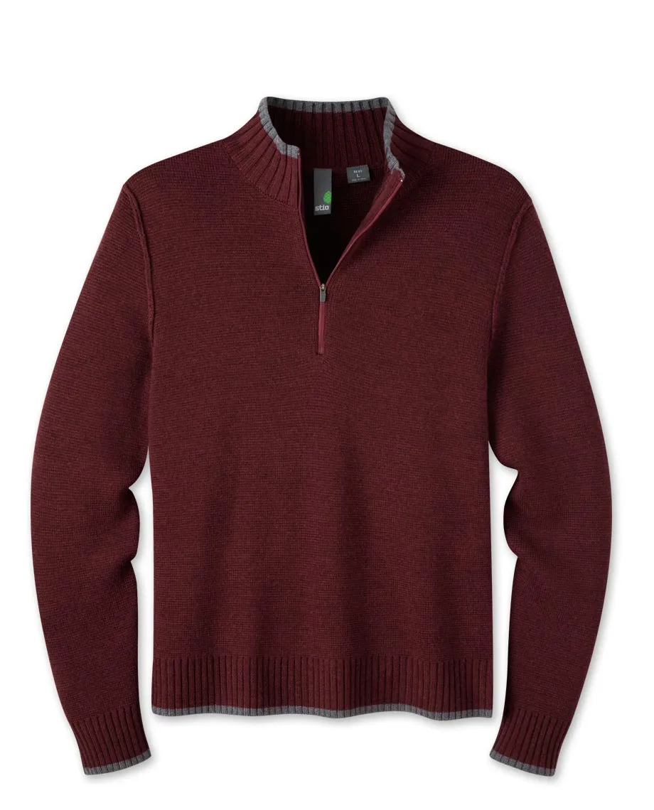 Men's Andante Half Zip Merino Sweater