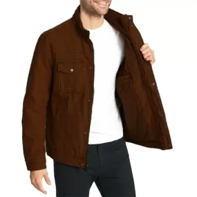 Mens Brown Trucker Jacket