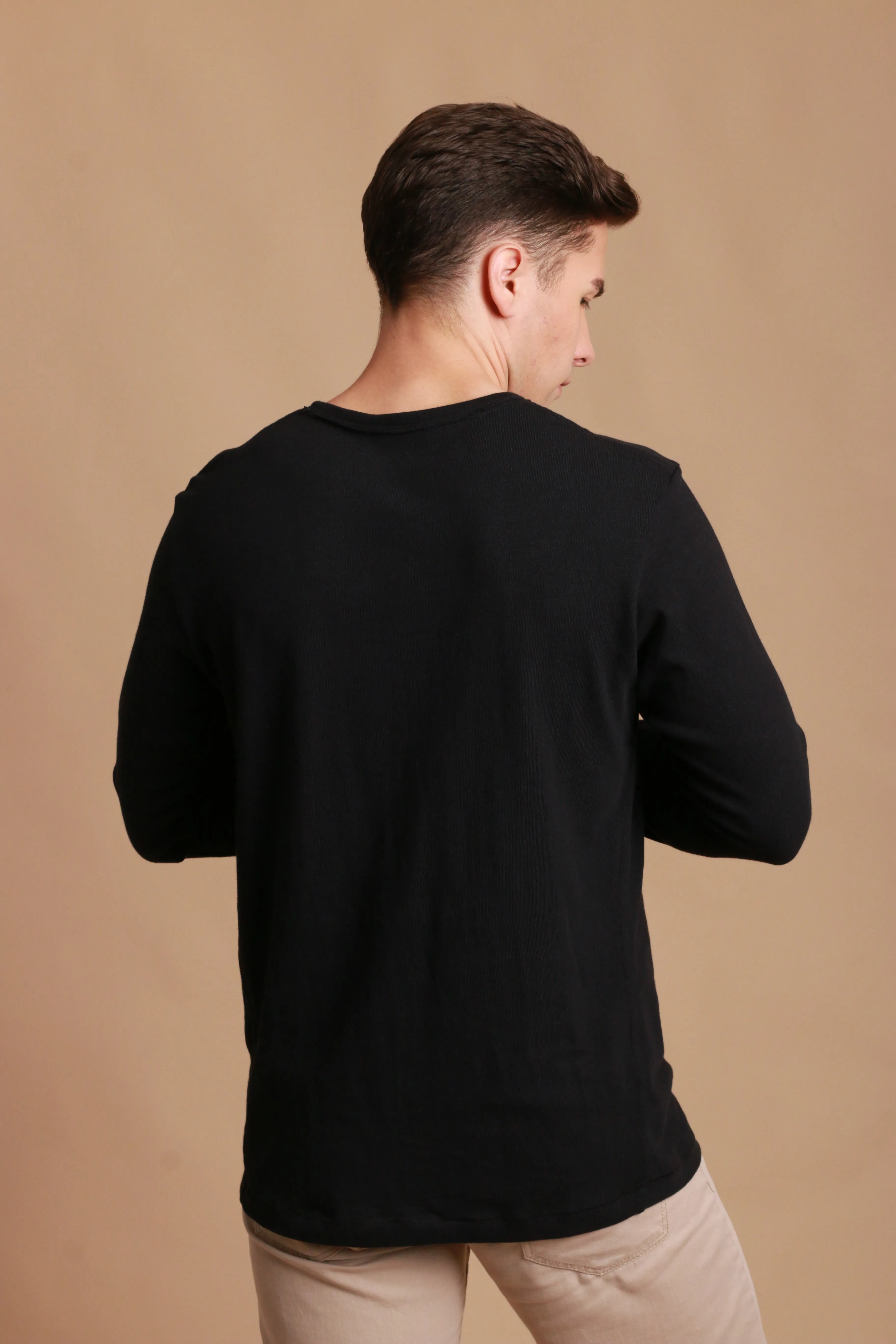 Men's Crew Neck Long Sleeve Shirt