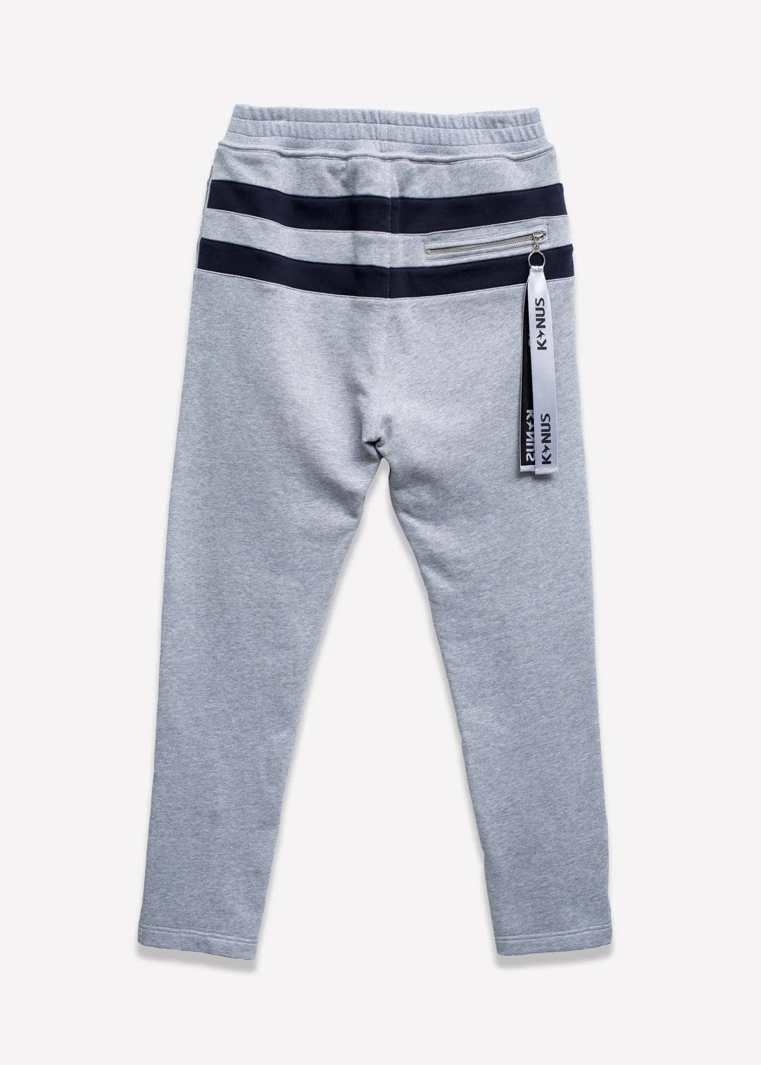 Men's Stripe Sweatpants in Heather Grey