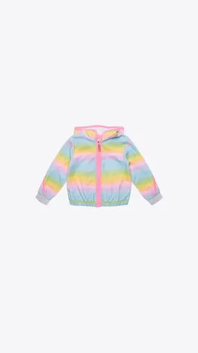 Multicolored Terry Zip Hoodie