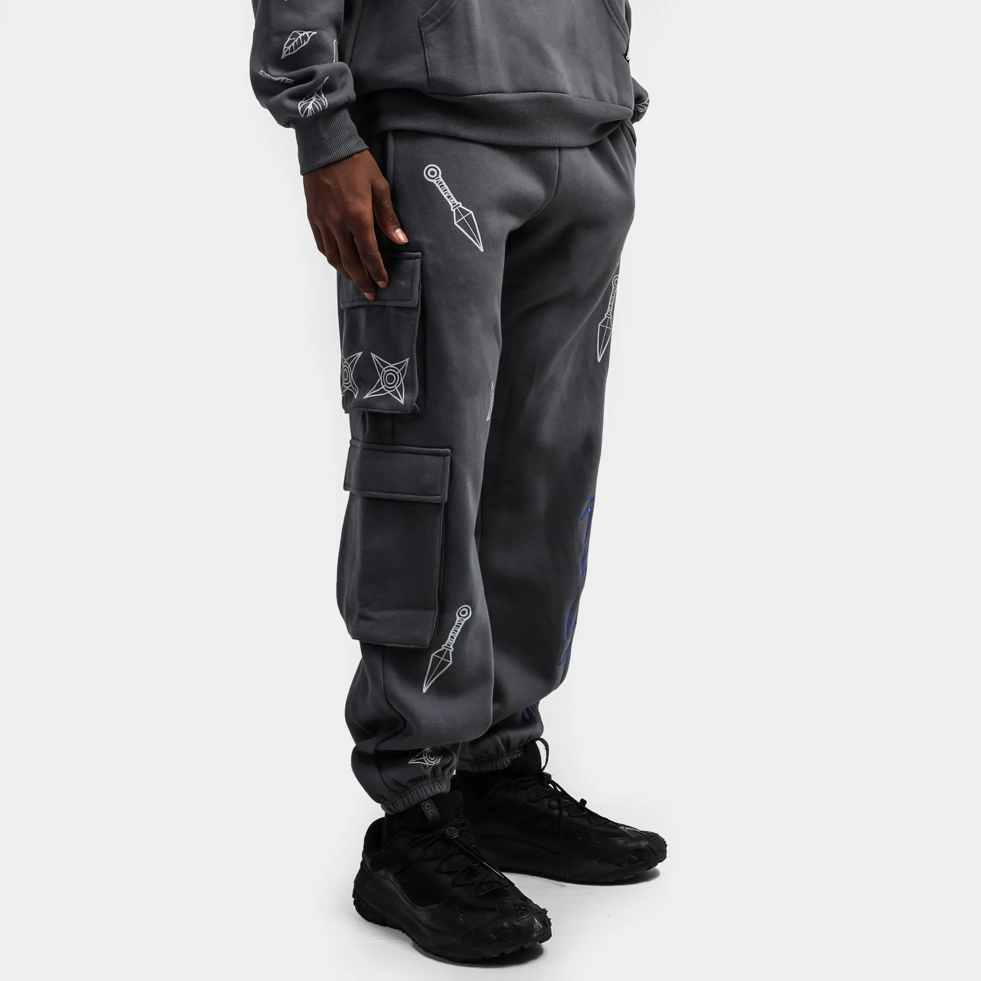 Naruto Grey Cargo Sweatpants