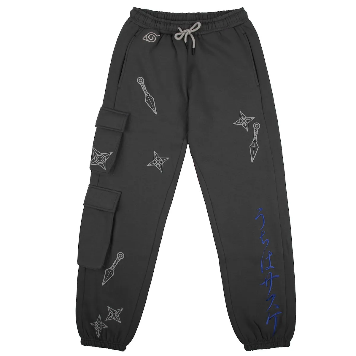 Naruto Grey Cargo Sweatpants