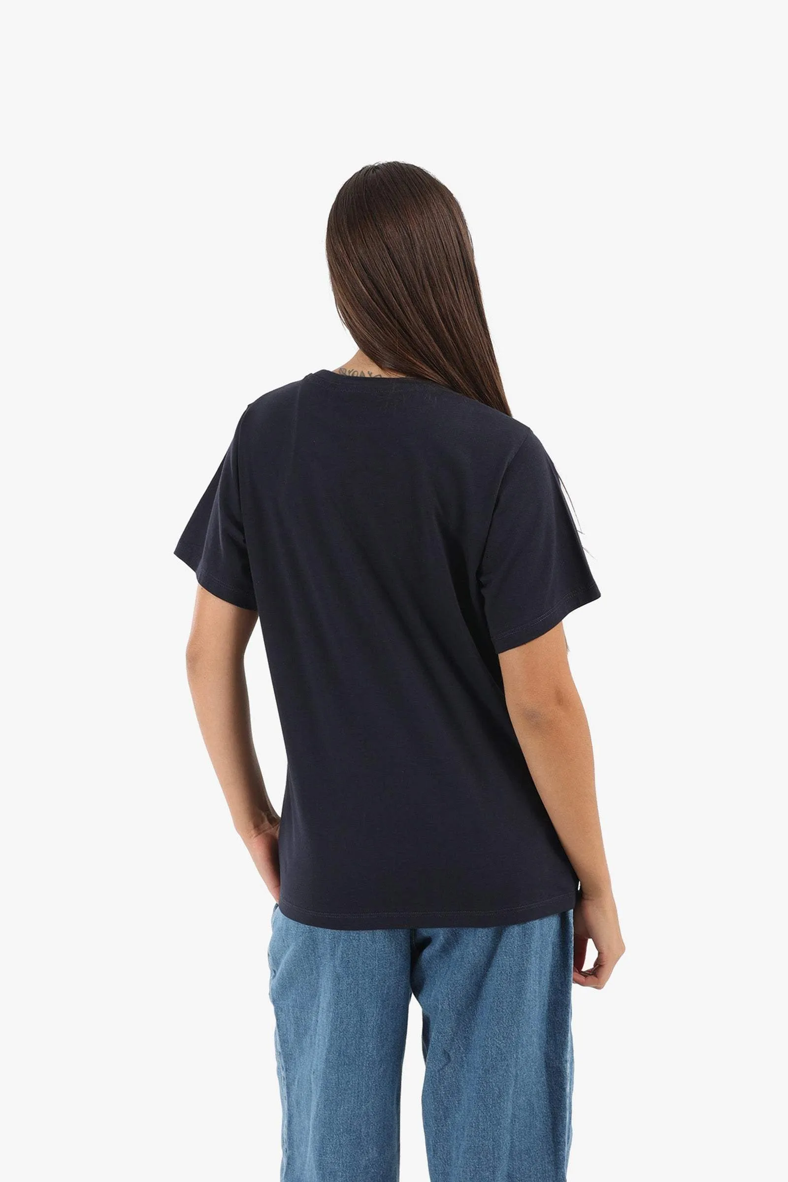 Navy Printed Lounge T-Shirt