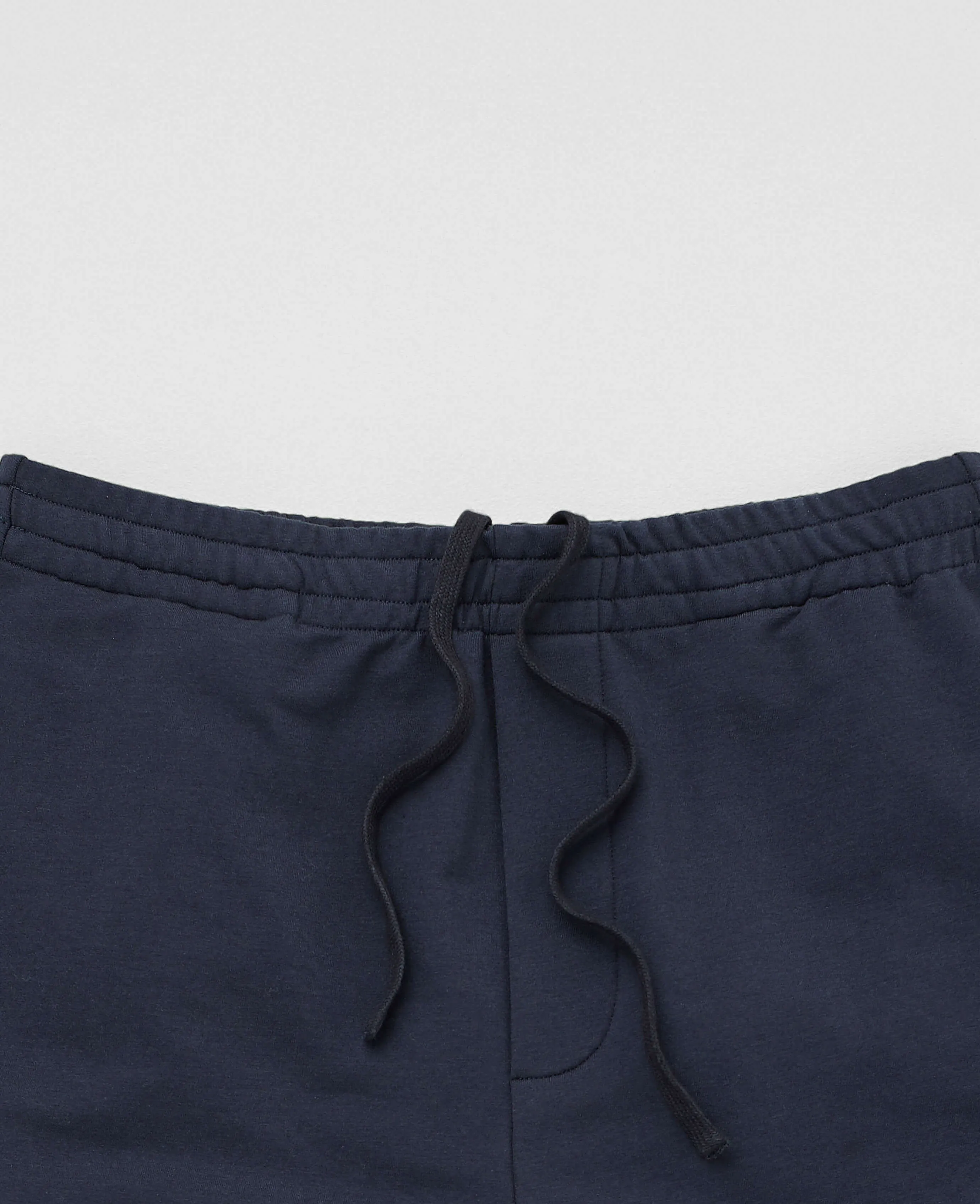 Navy Stretch Cotton Blend Sweat Shorts