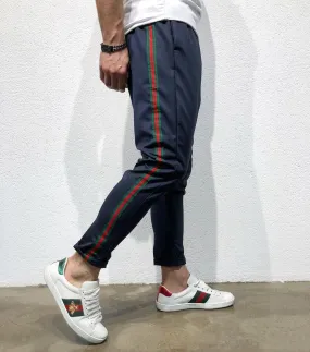 Navy Striped Jogger Pant B148 Streetwear Jogger Pants