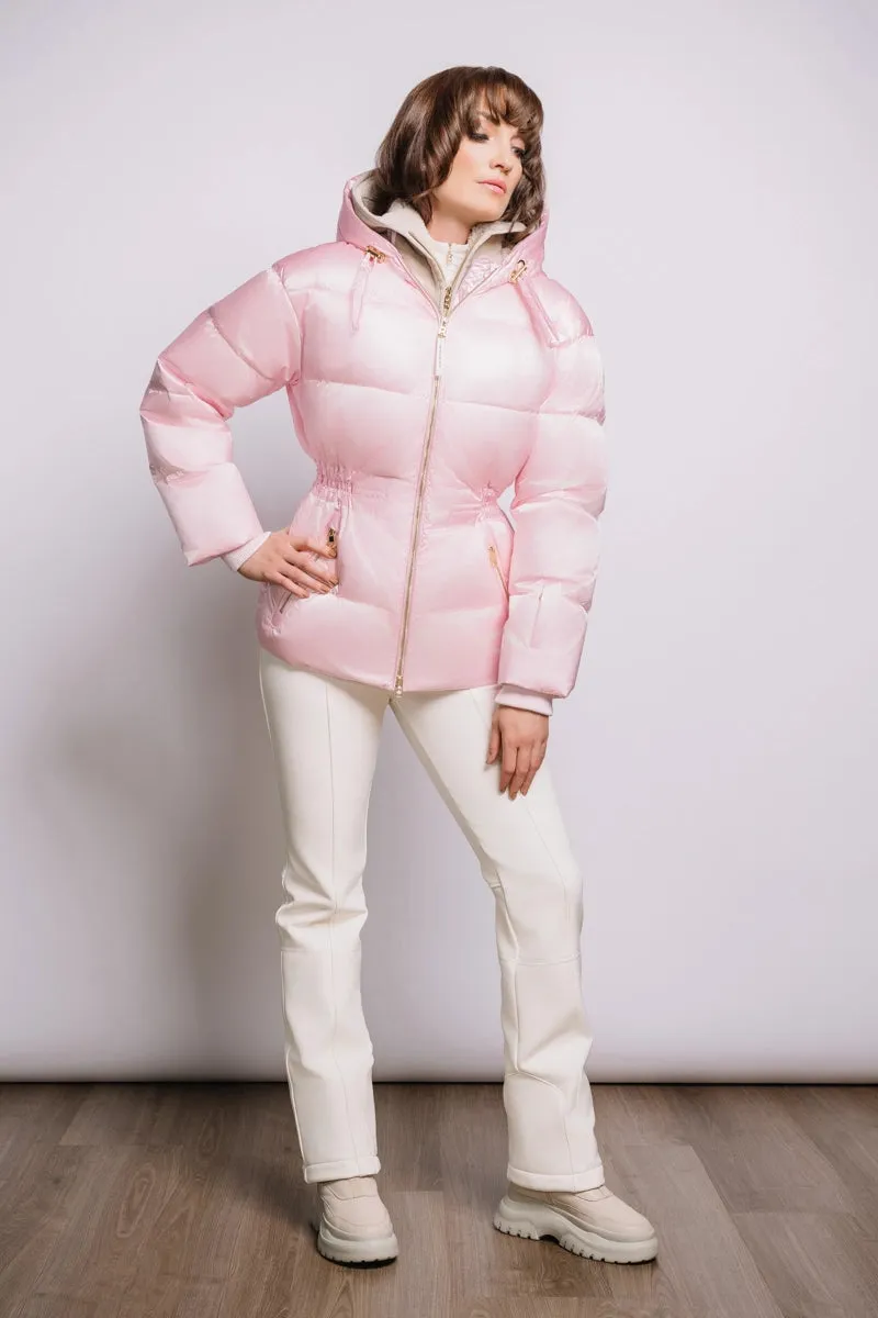 Neela Shearling & Down Ski Jacket