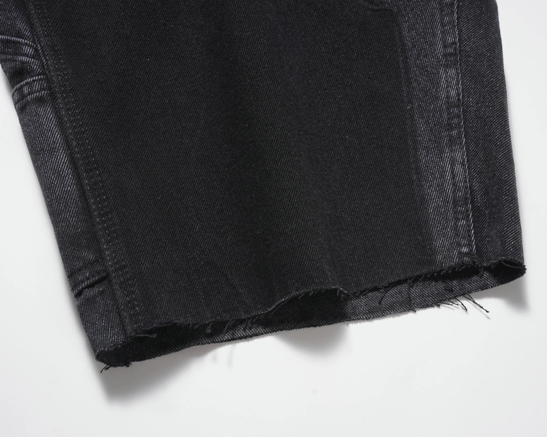 Noir | Washed Denim Shorts