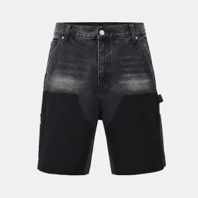 Noir | Washed Denim Shorts