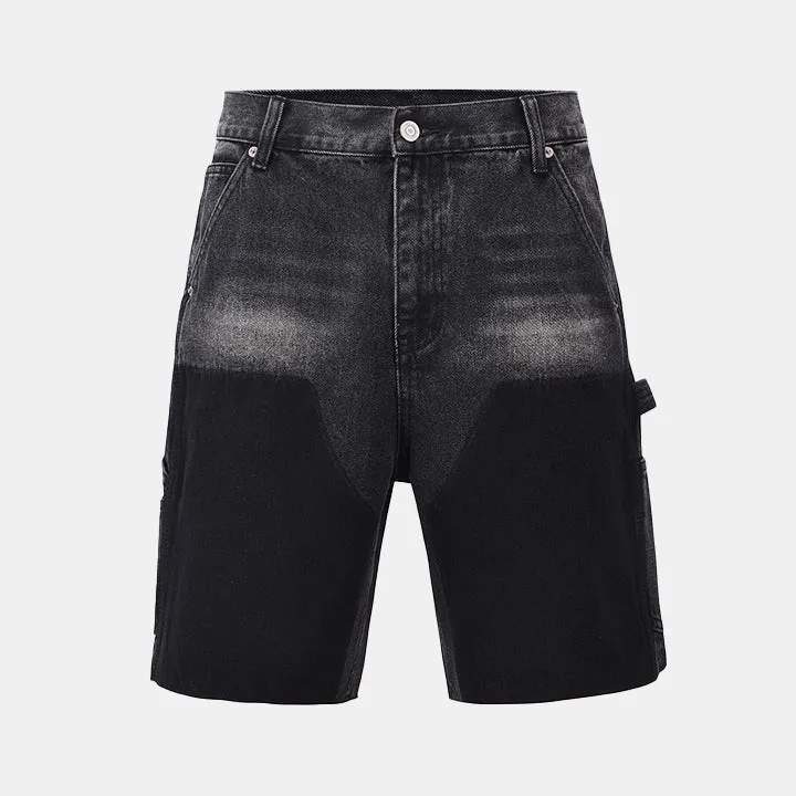 Noir | Washed Denim Shorts