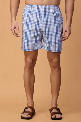 Ocean Checked Comfort Shorts