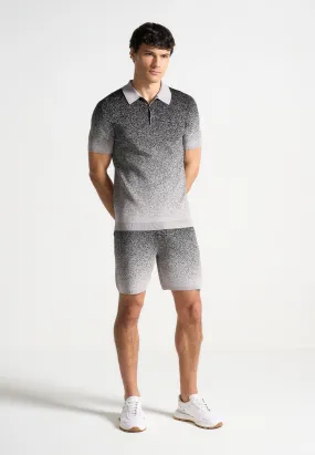 Ombré Knit Shorts - Grey/Black