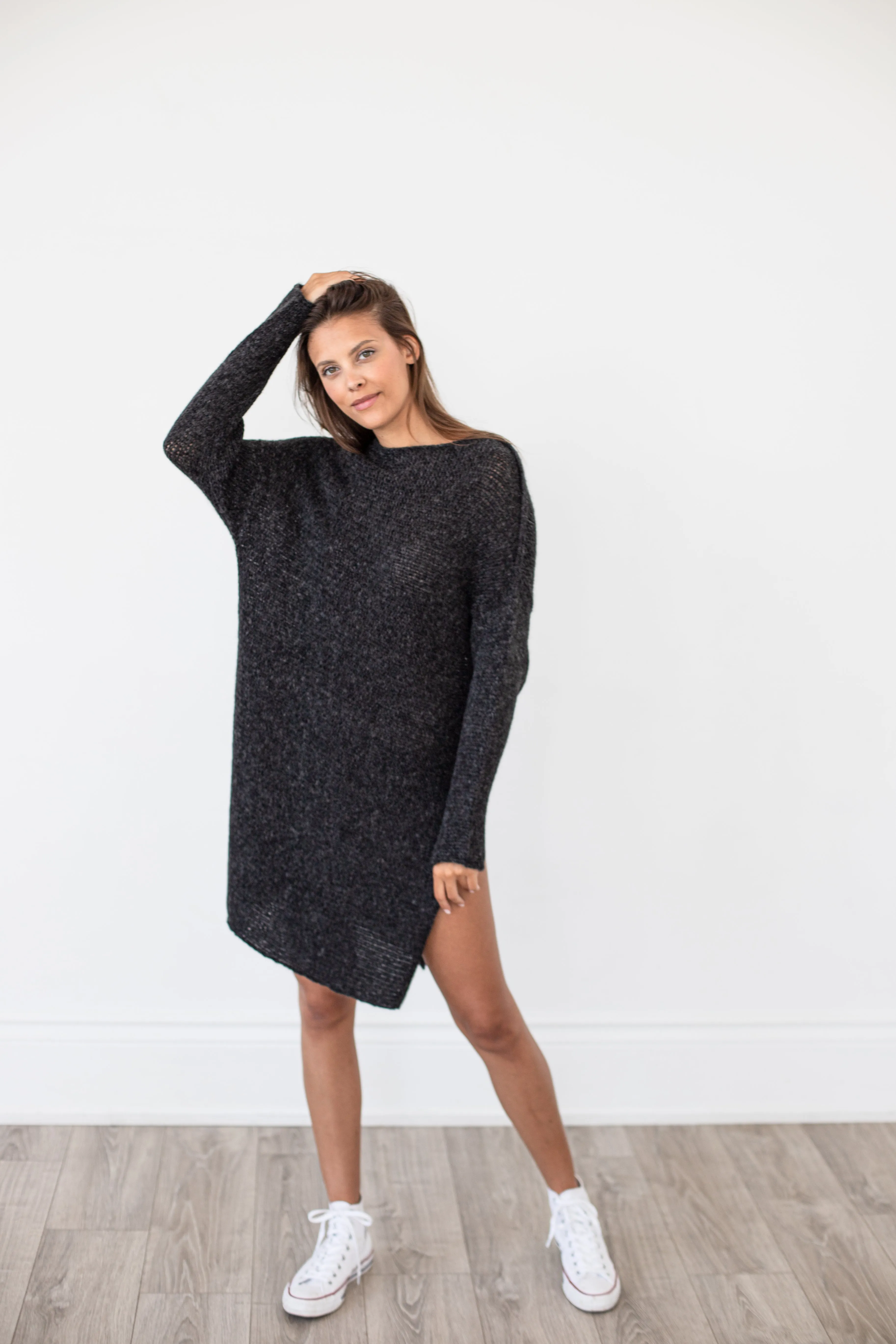 Oversized Alpaca Knit Dress.