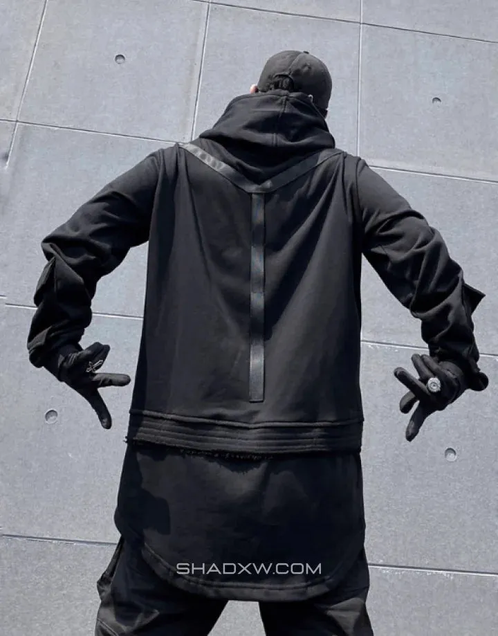 Oversized techwear hoodie