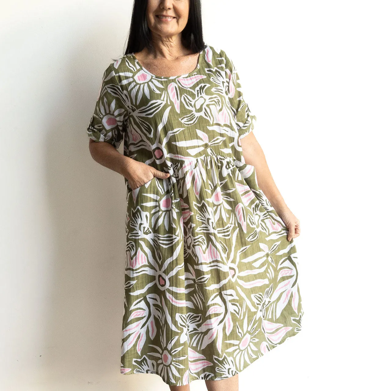 Picnic Perfect Smock Dress - Jungle Flower