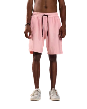 PINK LOGO SHORTS