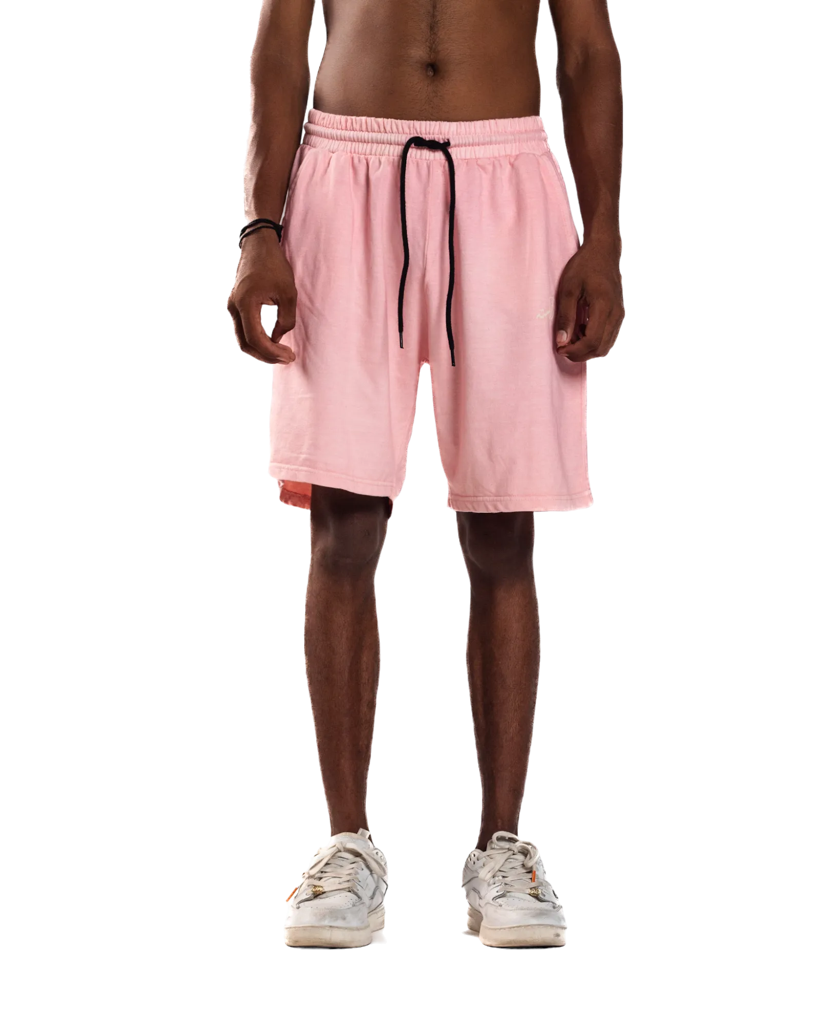 PINK LOGO SHORTS