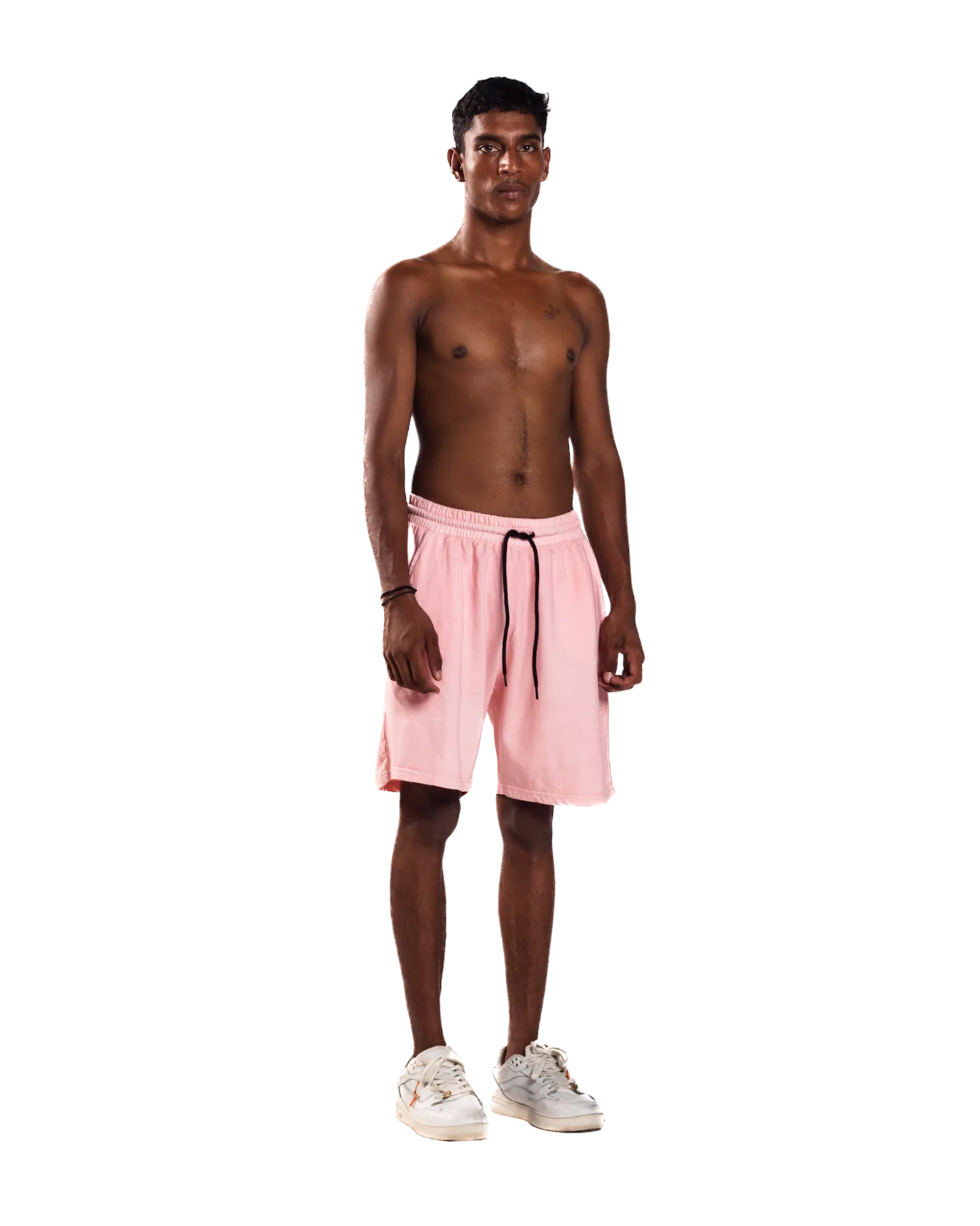 PINK LOGO SHORTS