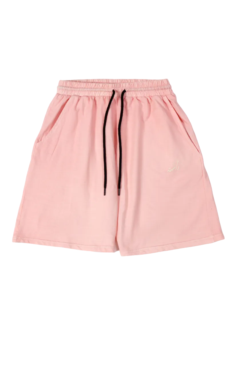 PINK LOGO SHORTS