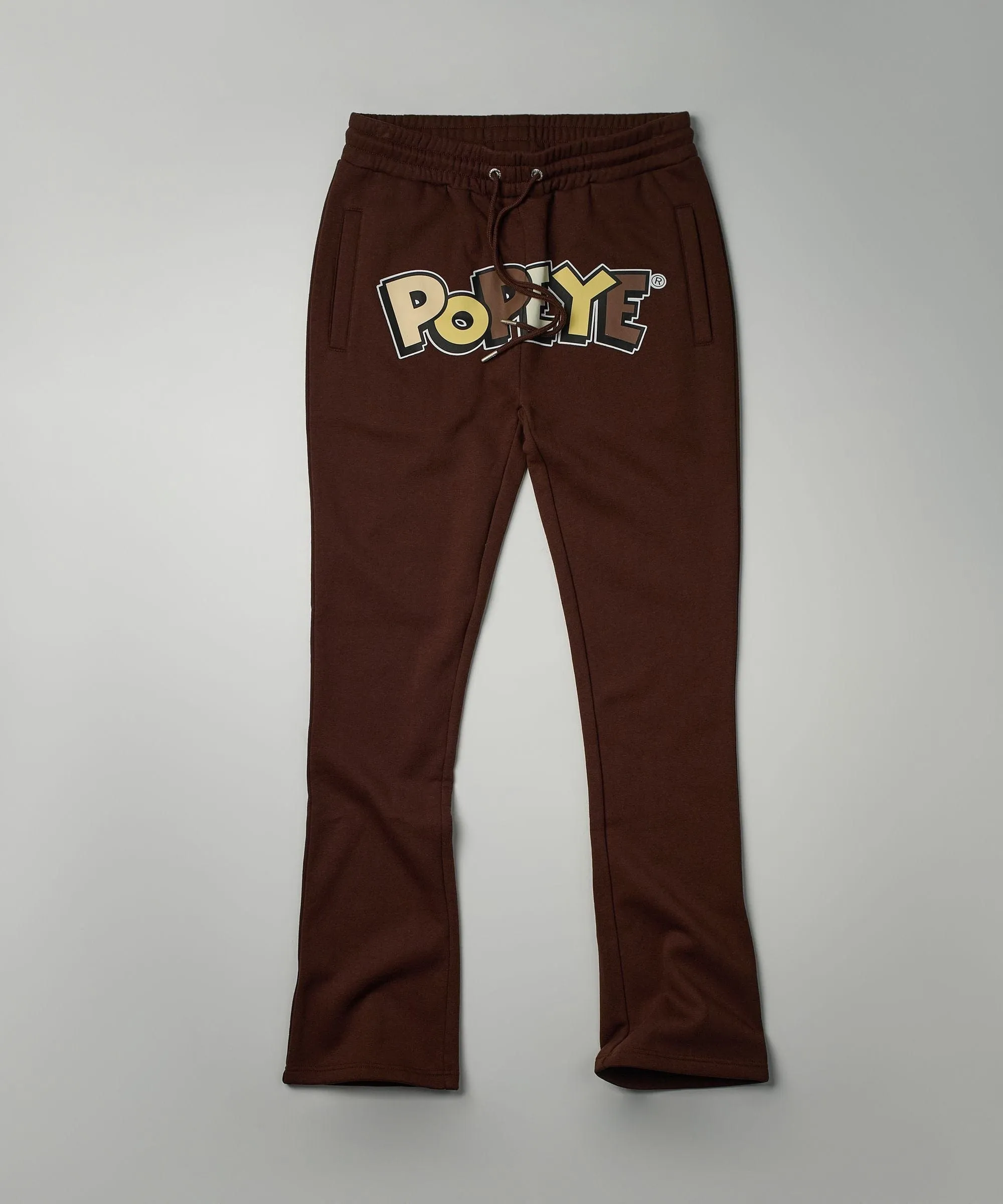 Popeye Flare Sweatpants - Brown