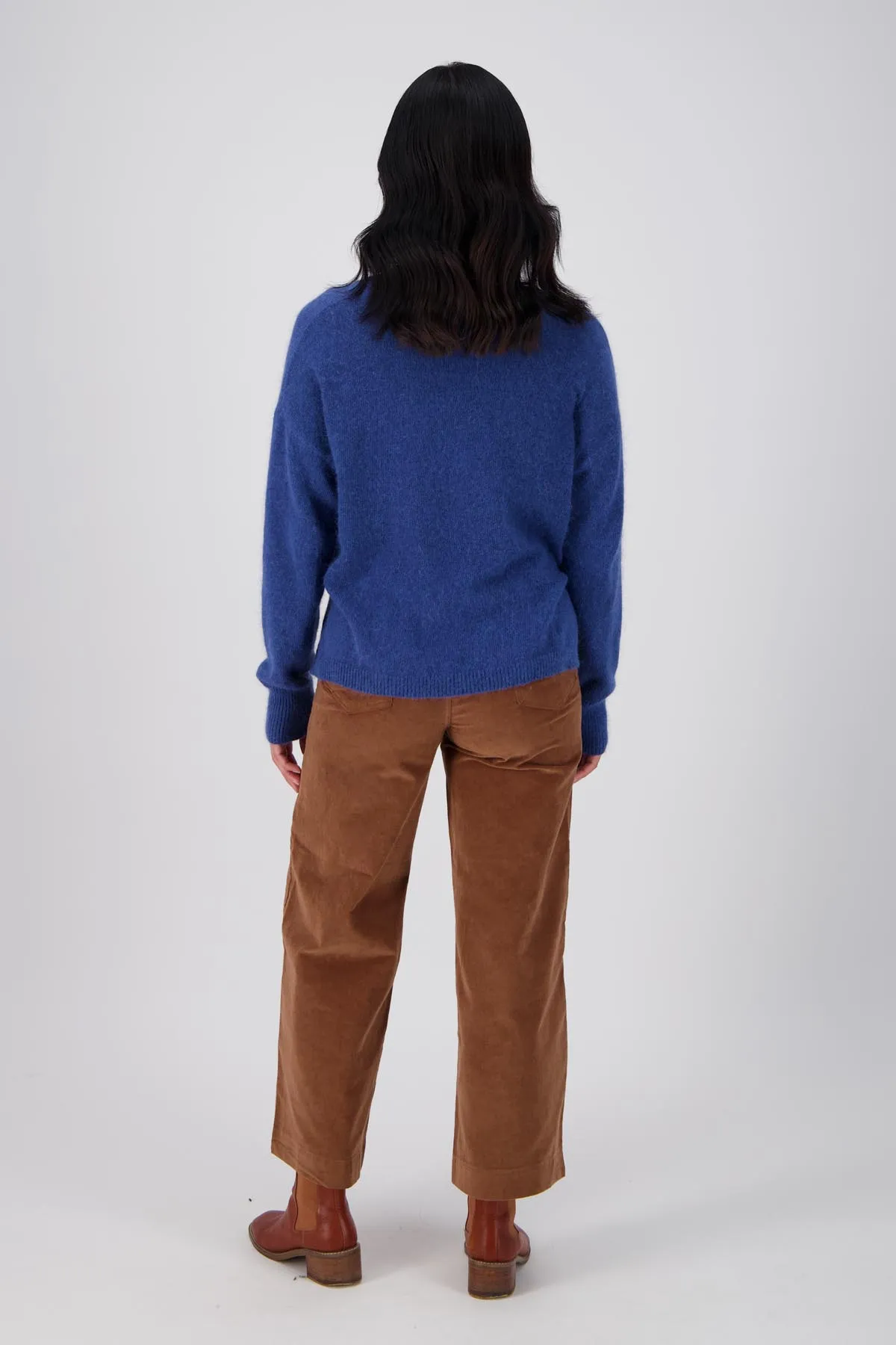 Portland Sweater Cobalt Blue in Angora