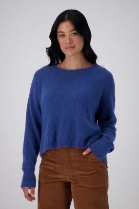 Portland Sweater Cobalt Blue in Angora