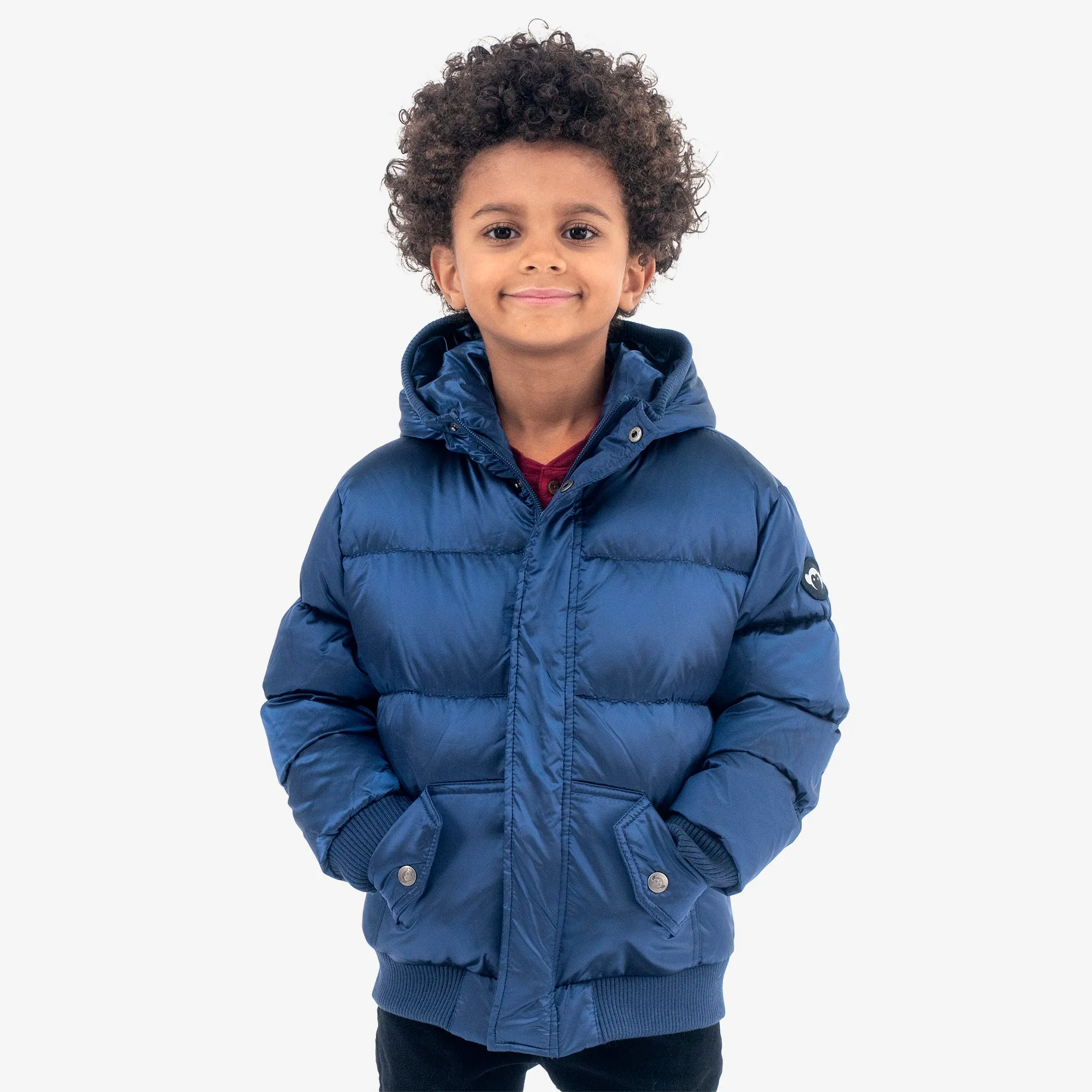 Puffy Coat | Navy Blue