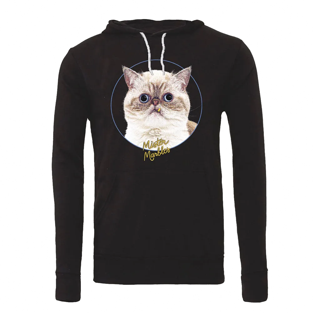 Pullover Hoodie - Mister Marbles Goldentooth - Black