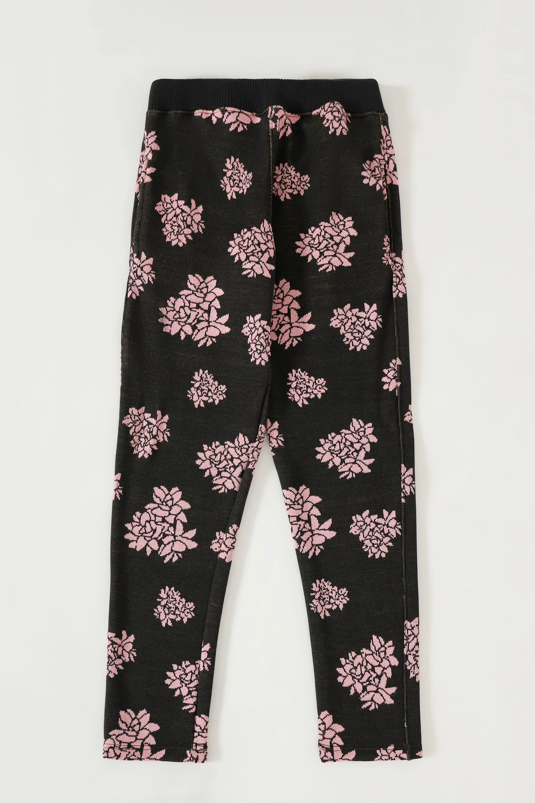 "JASMINE GARDEN" KNIT SWEATPANTS