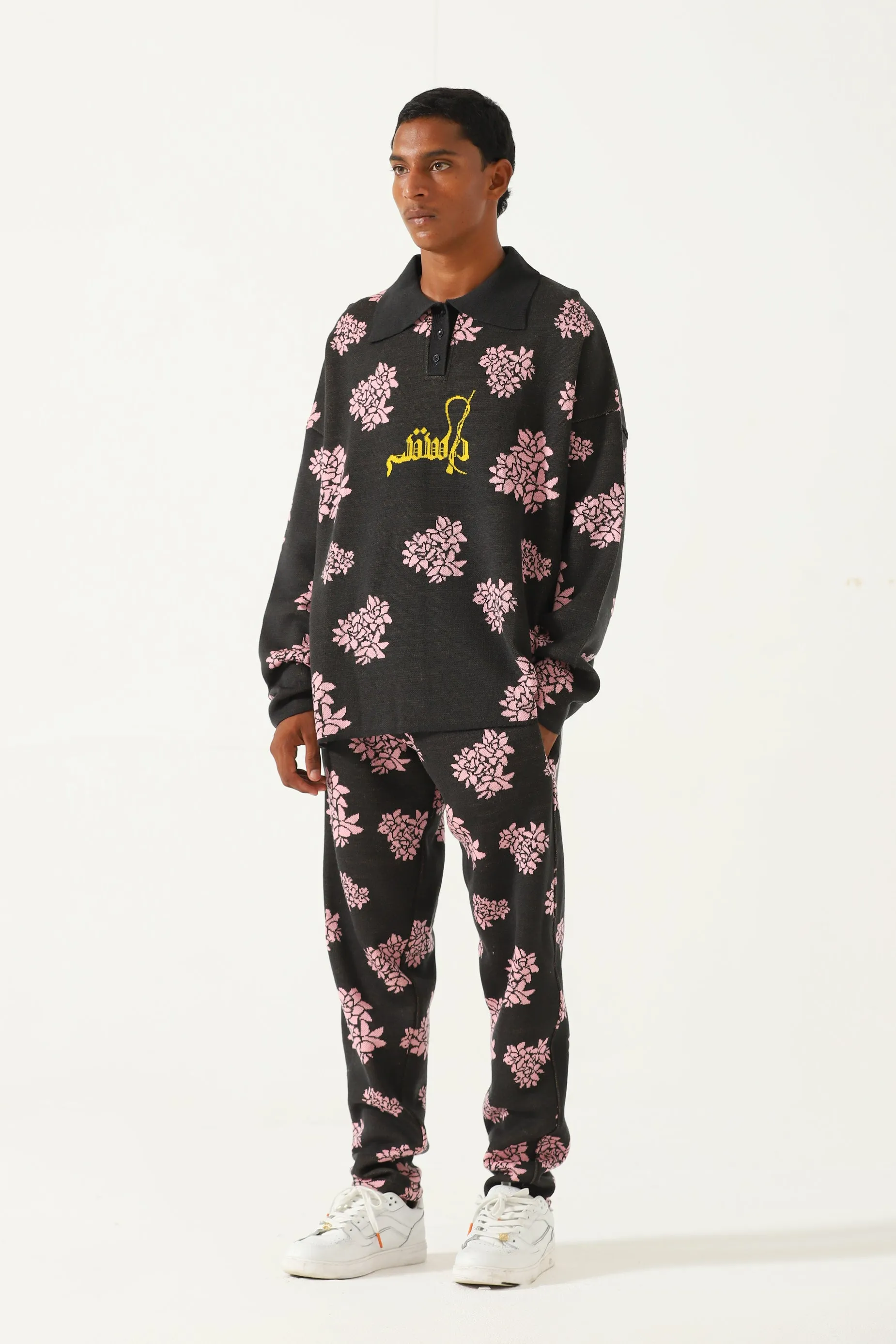 "JASMINE GARDEN" KNIT SWEATPANTS