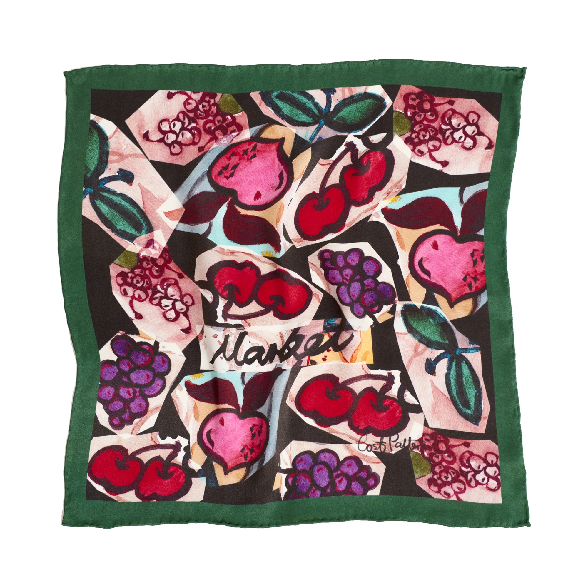 "Lost Cherries" Silk Pocket Square