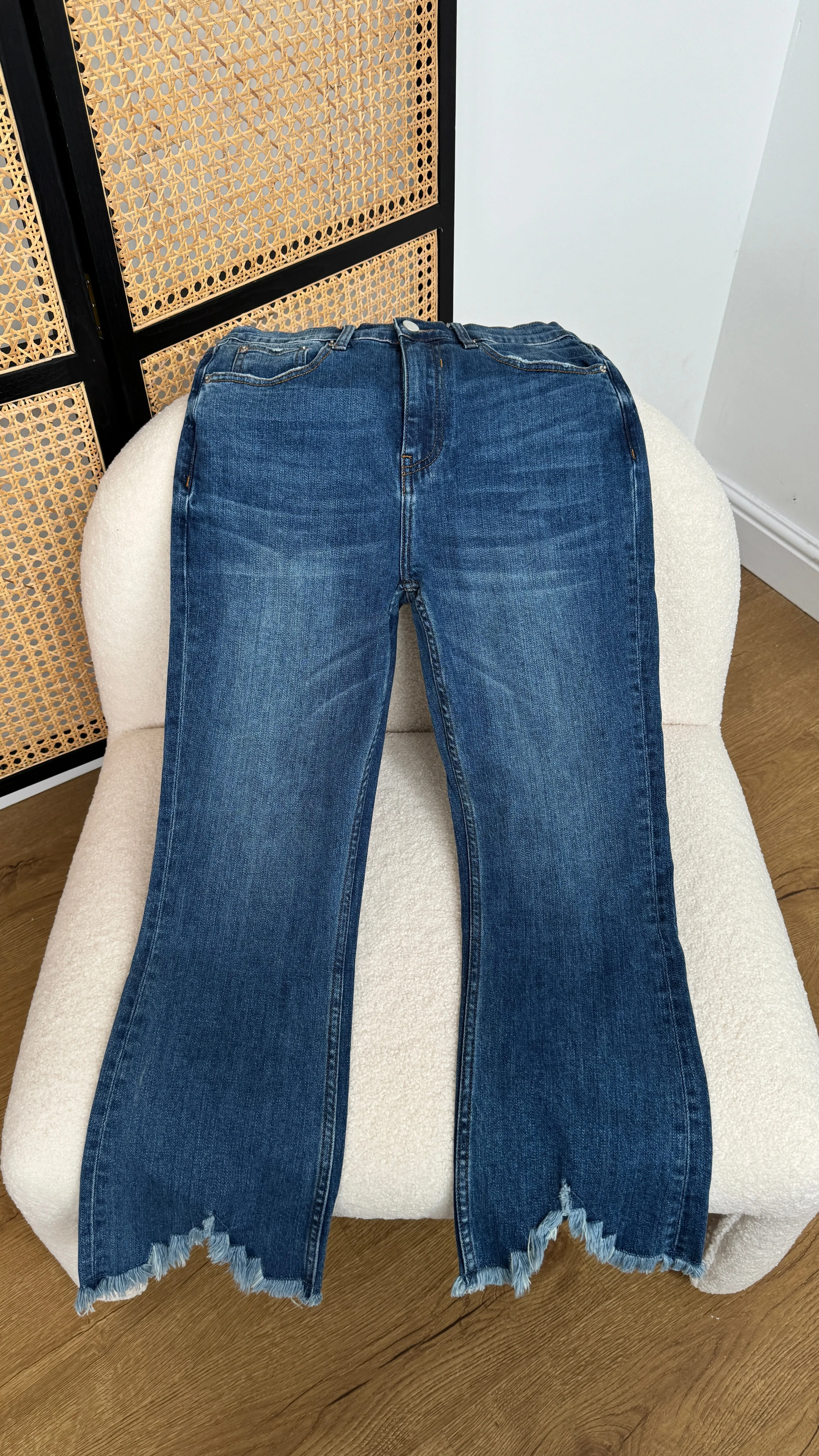 raw hem jeans