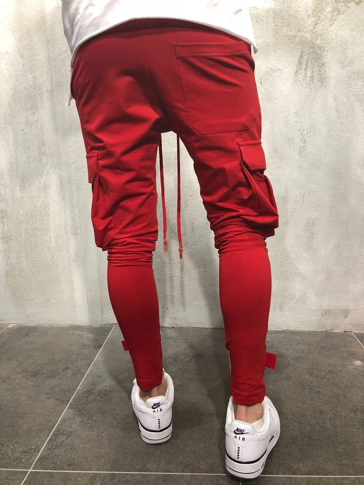 Red Jogger Pant A55 Streetwear Jogger Pants