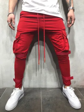 Red Jogger Pant A55 Streetwear Jogger Pants