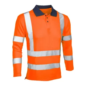 Reflex Hi-Vis Long Sleeved Polo Shirt