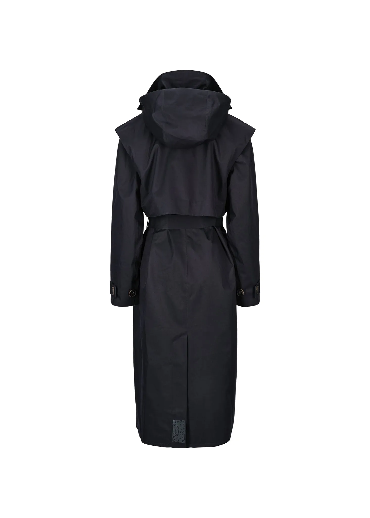 Regndråpe Trench Coat - Dark Navy