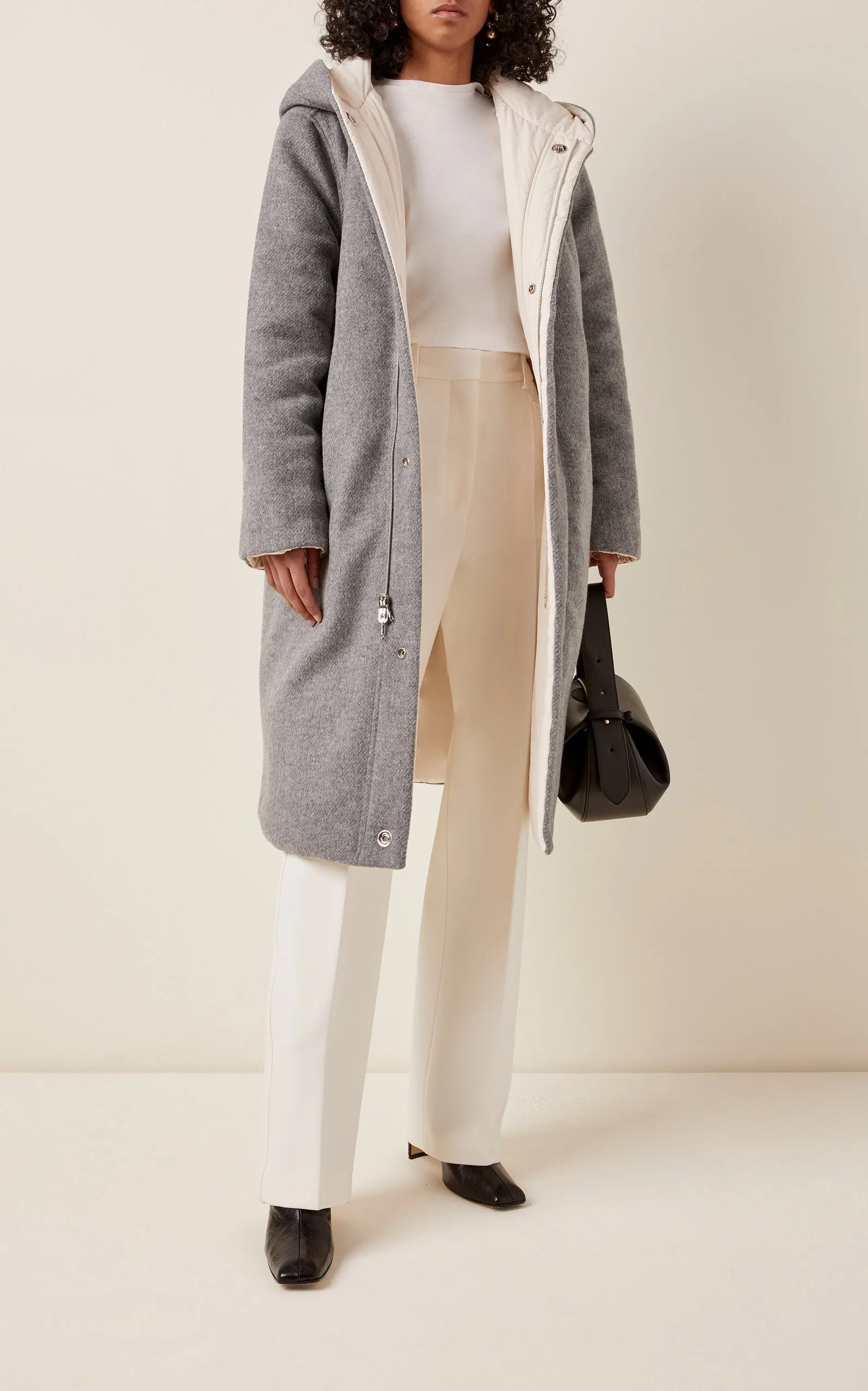 REVERSIBLE SUSTAINABLE DOWN WOOL COAT