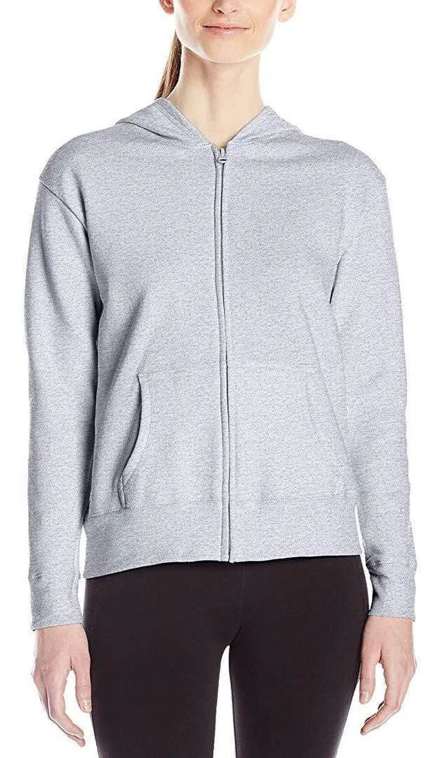 Romano nx Women's Grey Melange Hooded Sweatshirt