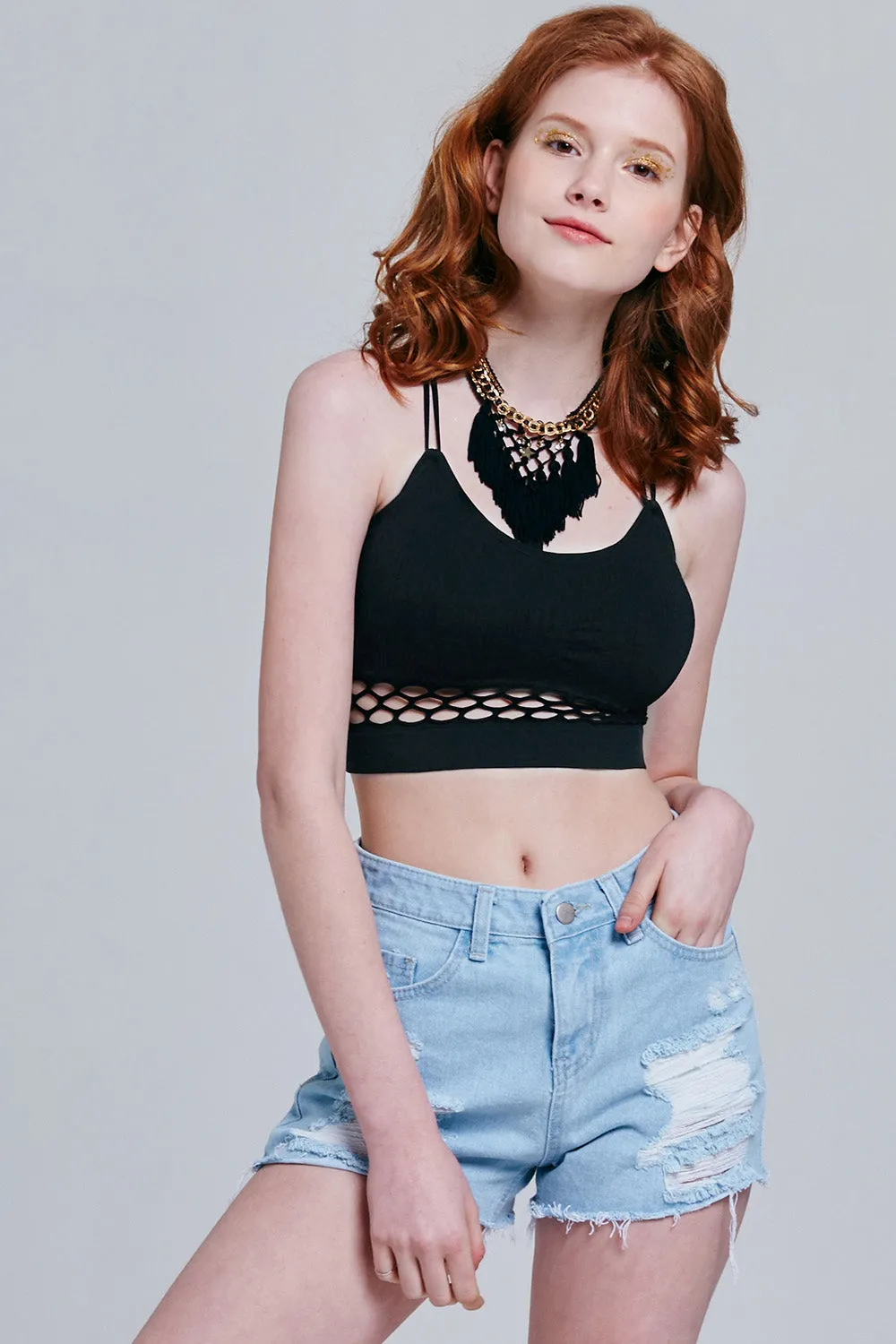 Rylee Mesh Crop Top