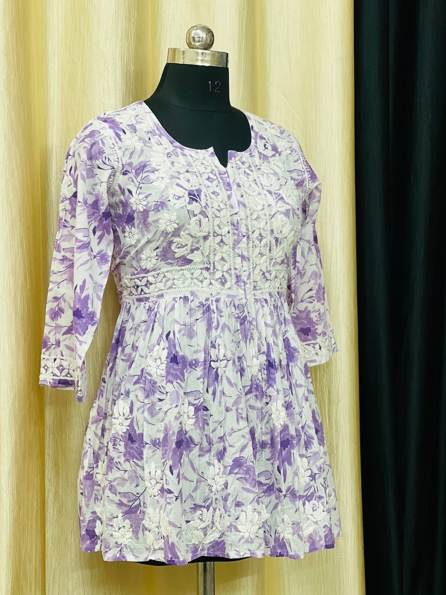 Short Chikankari Gowns