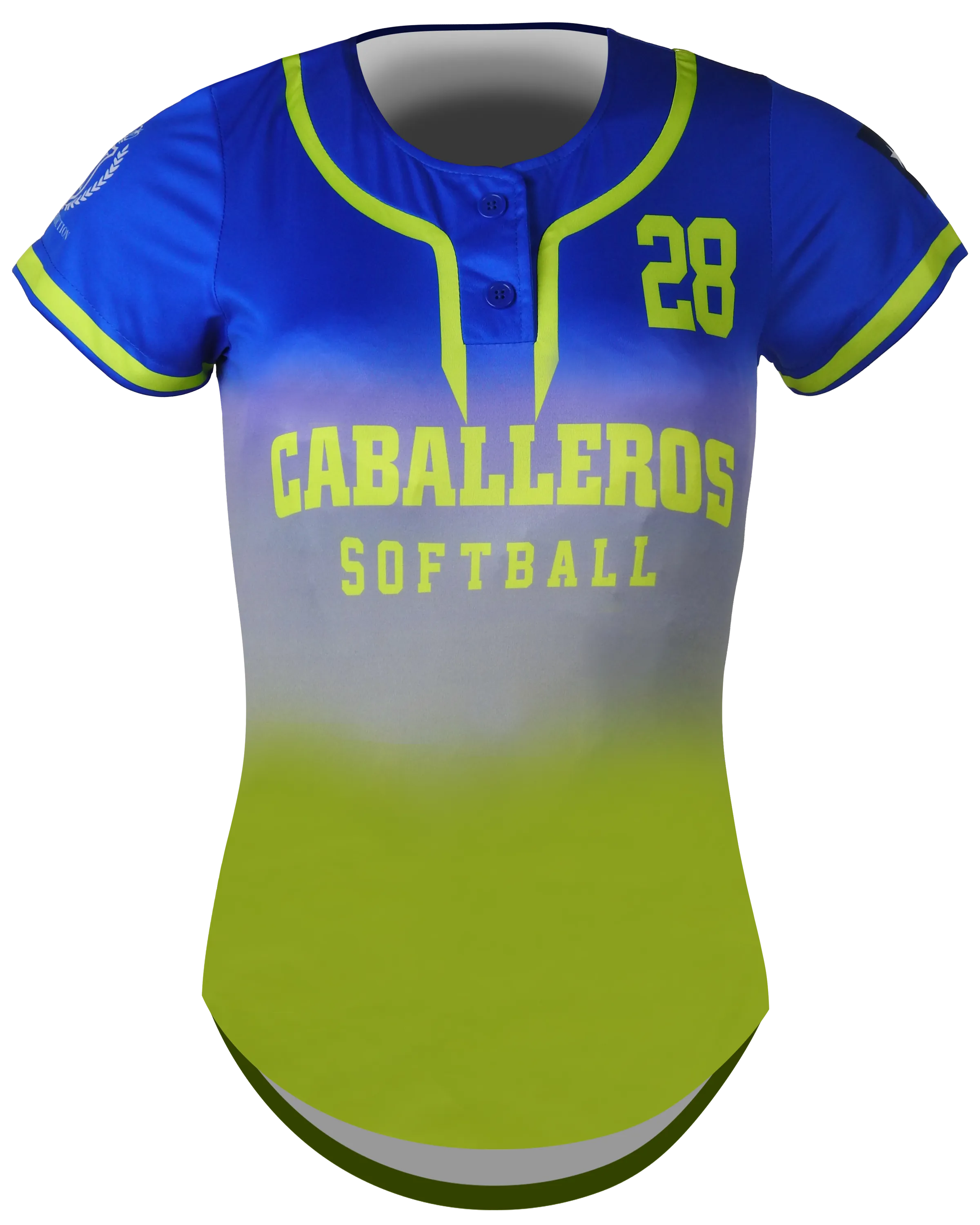 Short Sleeve 2-Button Softball Jersey