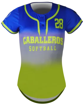 Short Sleeve 2-Button Softball Jersey