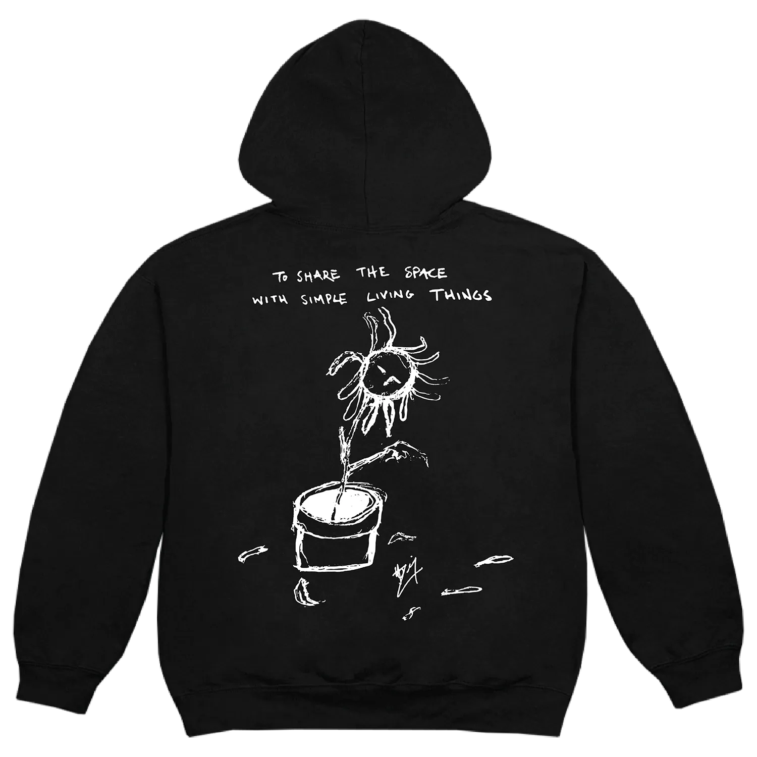 Simple Living Things Black Hoodie