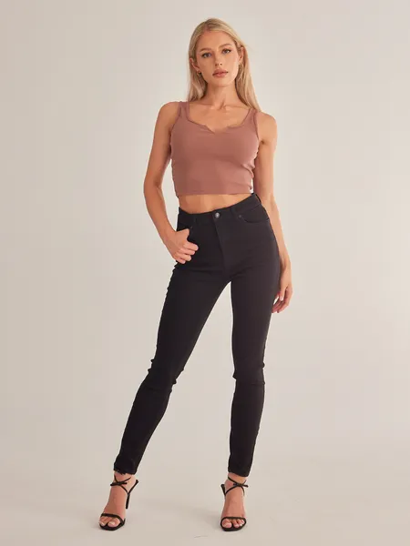 (Size-up) Casual Slim Fit Skinny Jeans With Slight Stretch HEBWWSHEEW