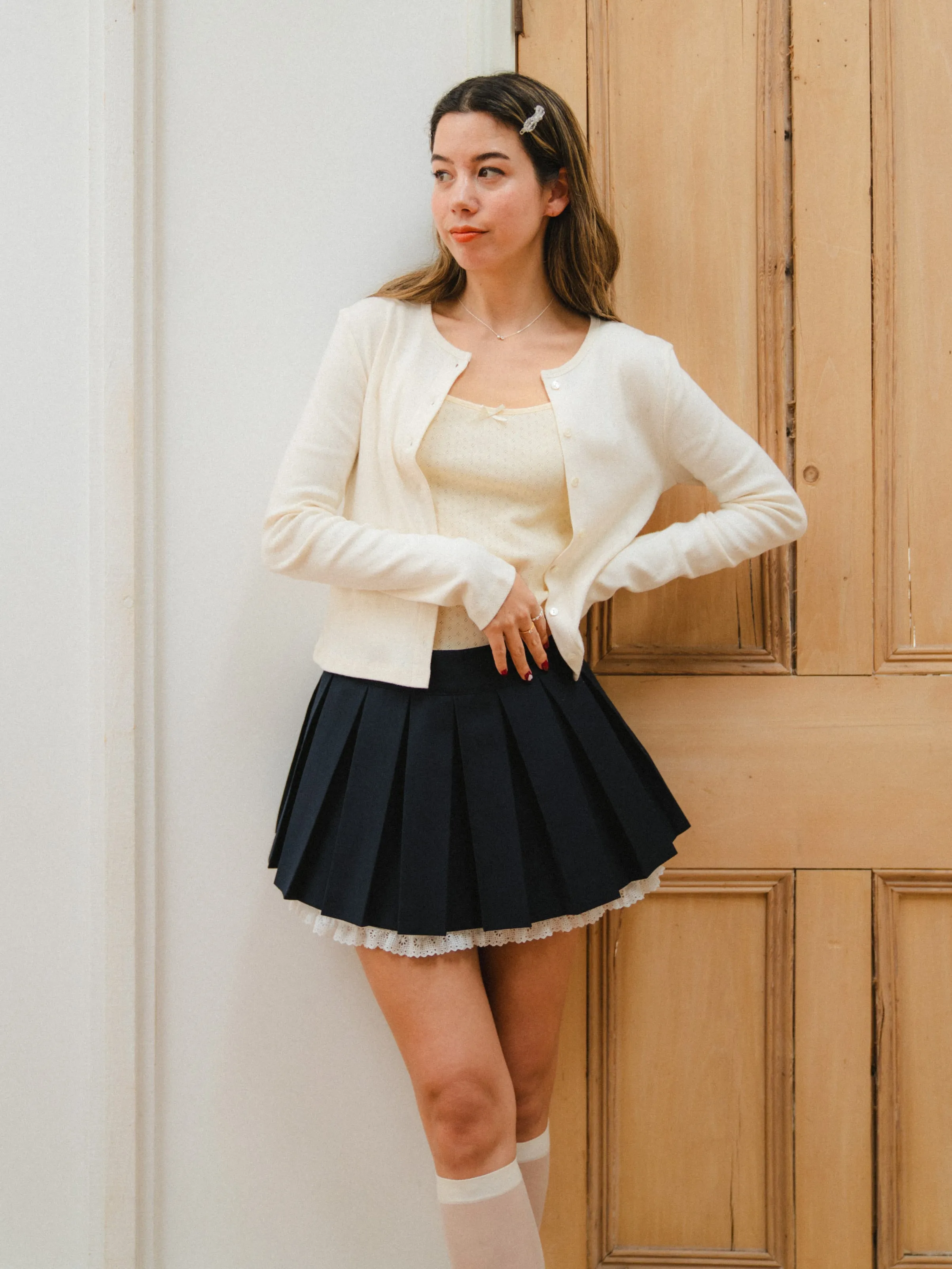 Smooth Cotton Cardigan