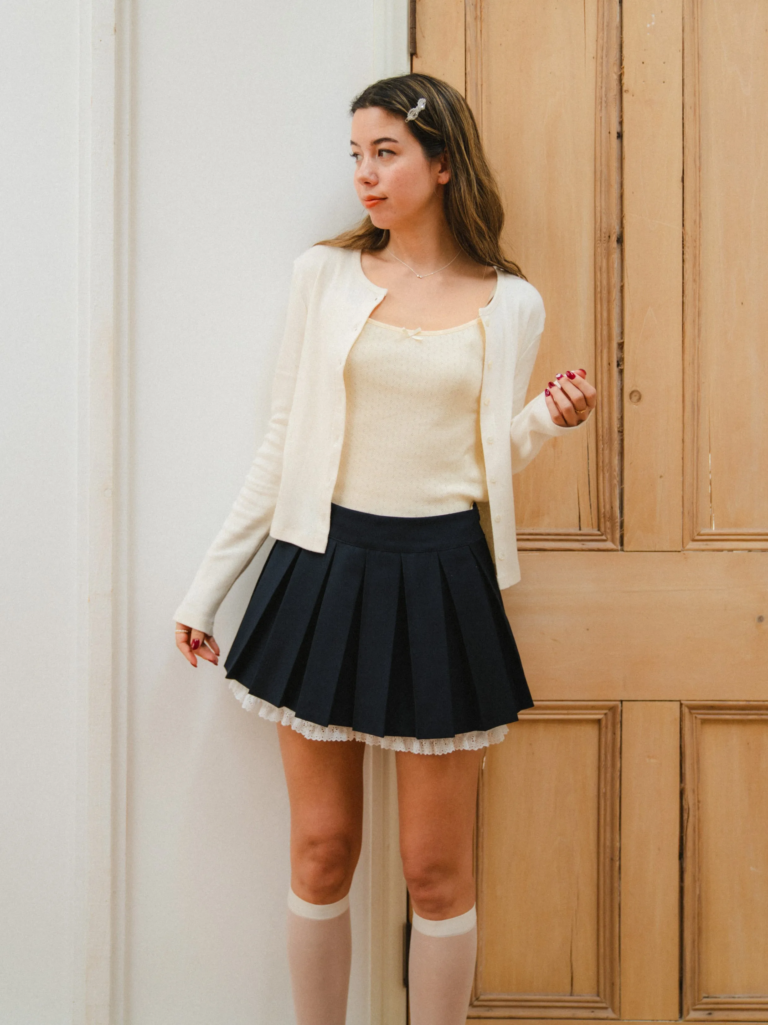 Smooth Cotton Cardigan